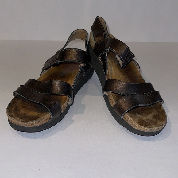 NAOT Metallic Bronze Kayla Sandals - Picture 2 of 9